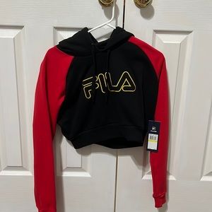NWT Cropped FILA hoodie